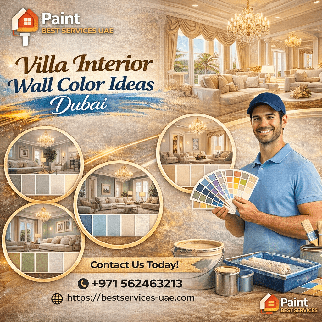 villa interior wall color ideas Dubai